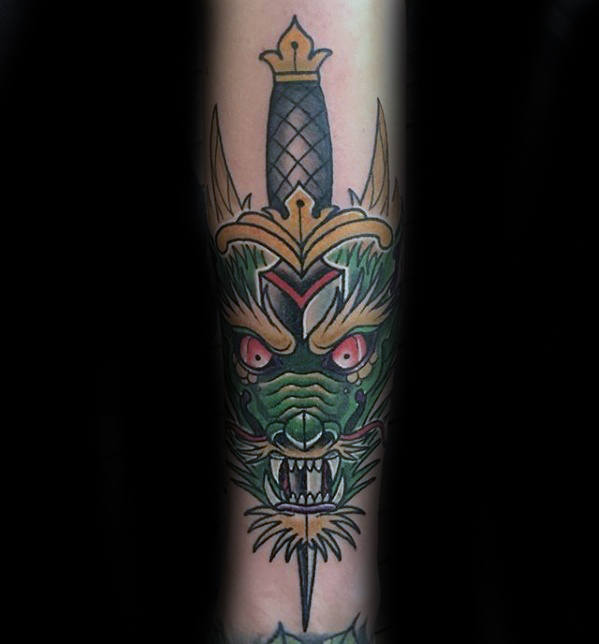 tatuaje dragon antebrazo 30