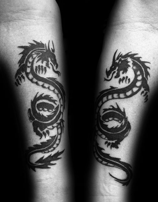 tatuaje dragon antebrazo 34
