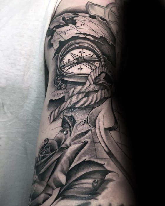 tatuaje increible ancla para hombre 02