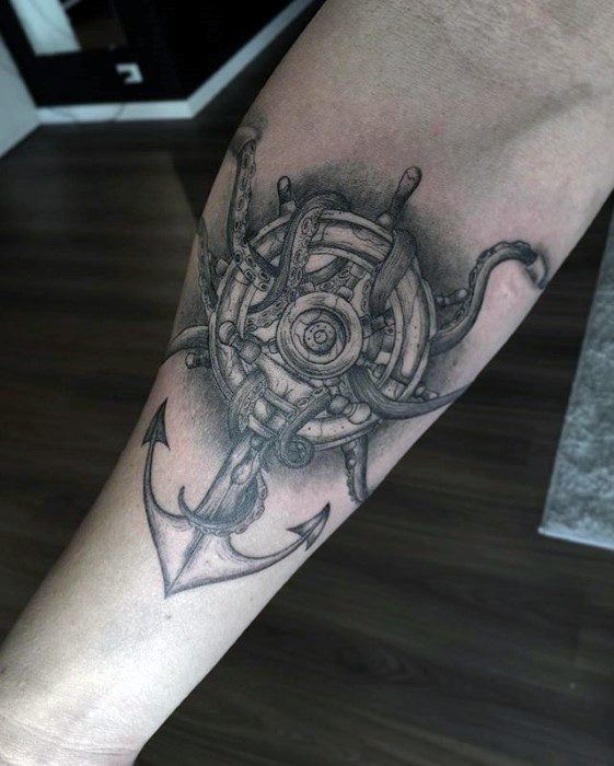 tatuaje increible ancla para hombre 09