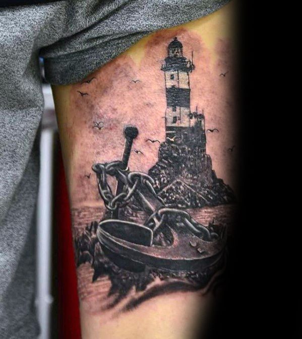 tatuaje increible ancla para hombre 20