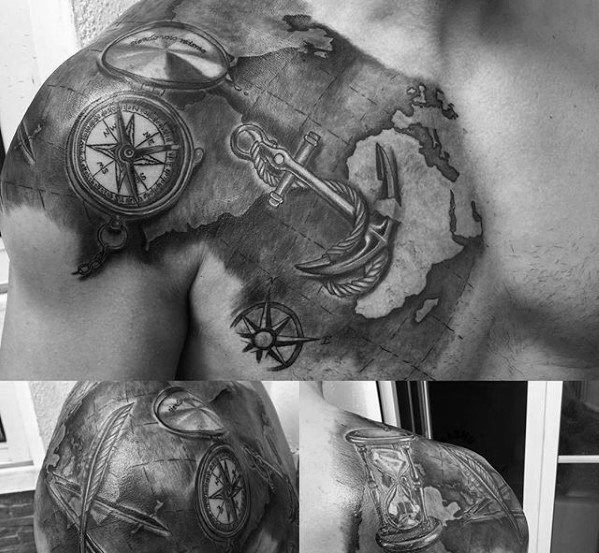 tatuaje increible ancla para hombre 21