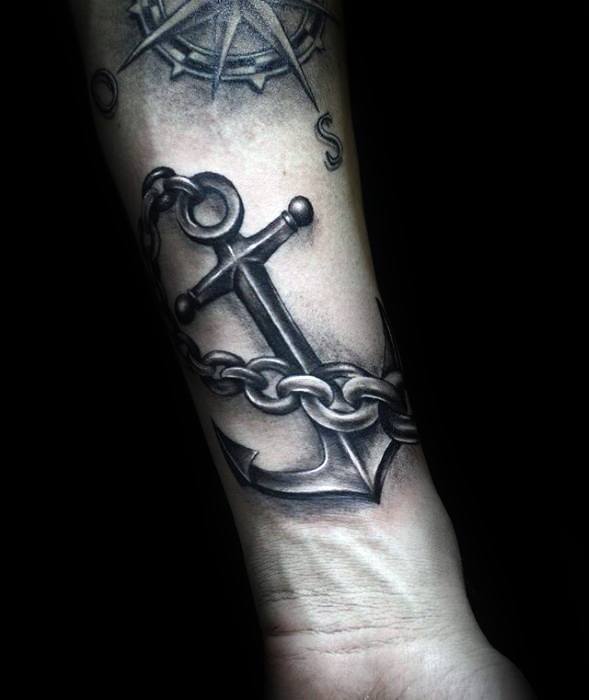 tatuaje increible ancla para hombre 24