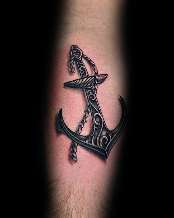 tatuaje increible ancla para hombre 27