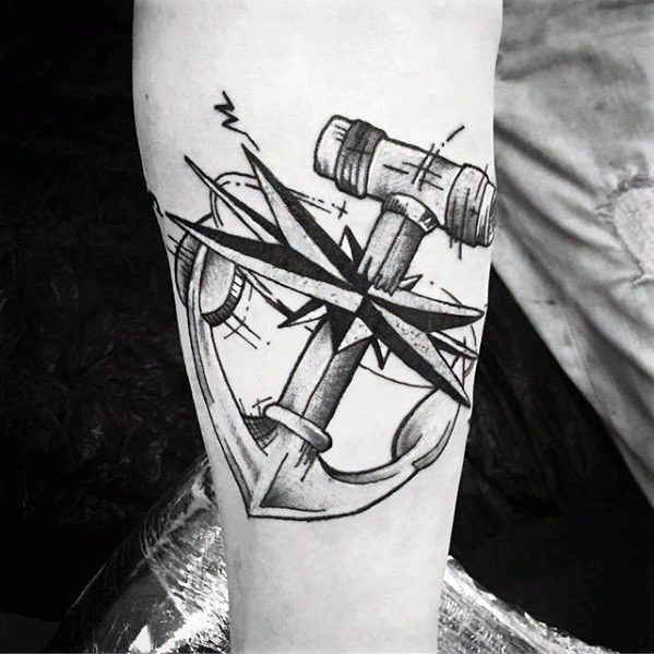 tatuaje increible ancla para hombre 29