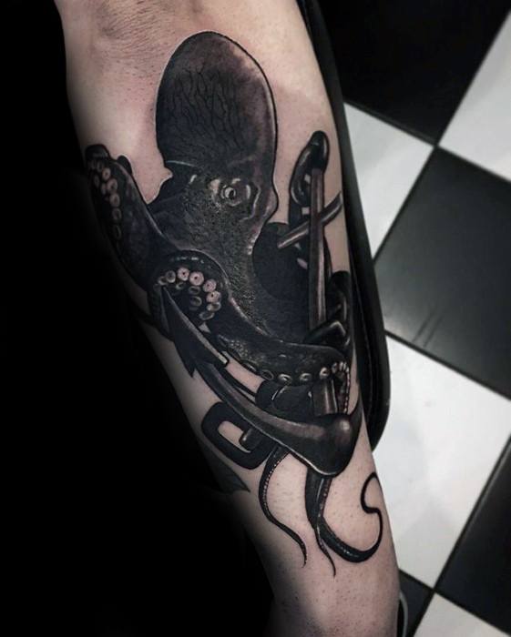 tatuaje increible ancla para hombre 30