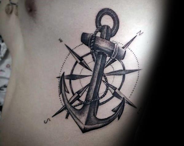 tatuaje increible ancla para hombre 36