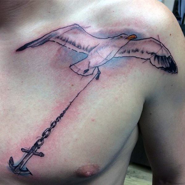 tatuaje increible ancla para hombre 38
