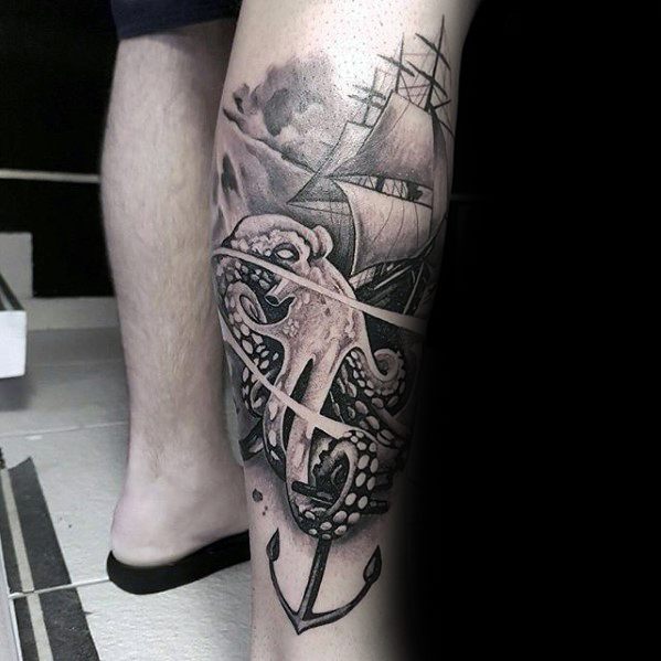 tatuaje increible ancla para hombre 40
