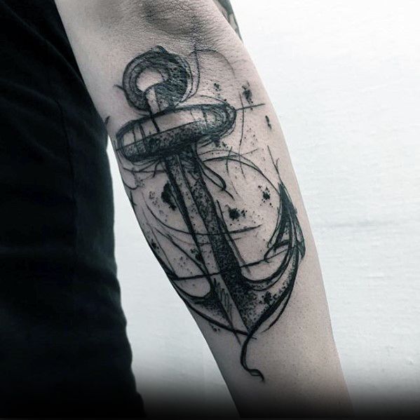 tatuaje increible ancla para hombre 41