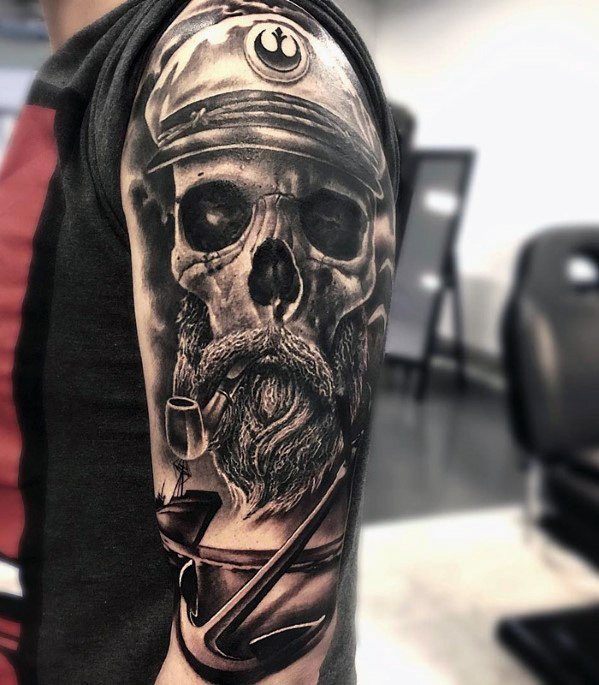 tatuaje increible ancla para hombre 42