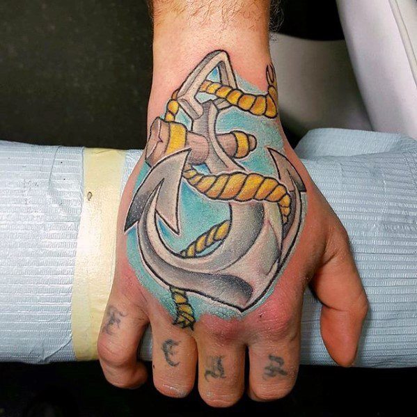 tatuaje increible ancla para hombre 49