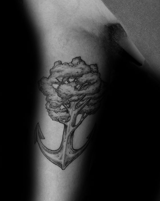 tatuaje increible ancla para hombre 54