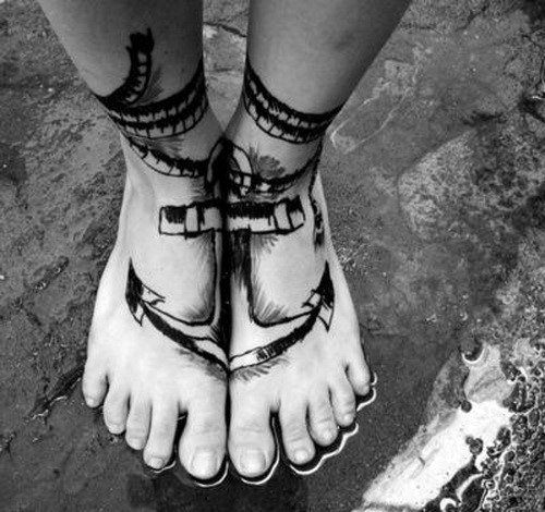 tatuaje increible ancla para hombre 55