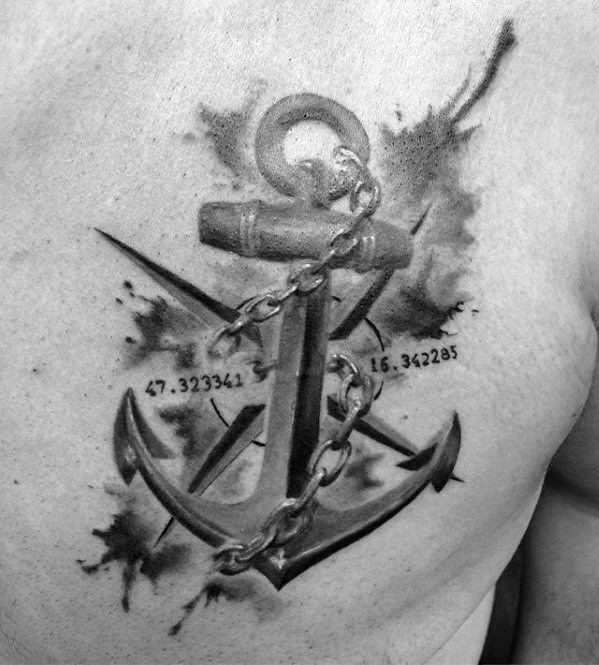tatuaje increible ancla para hombre 57