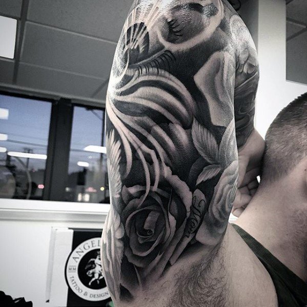 tatuaje increible brazo para hombre 12