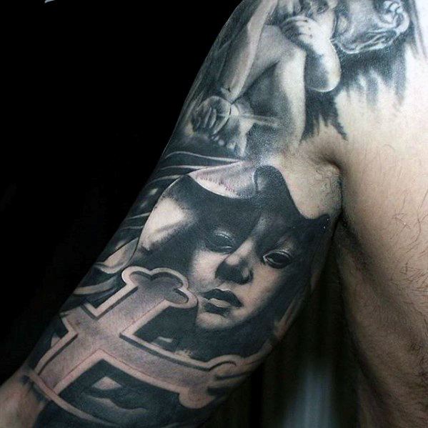 tatuaje increible brazo para hombre 15