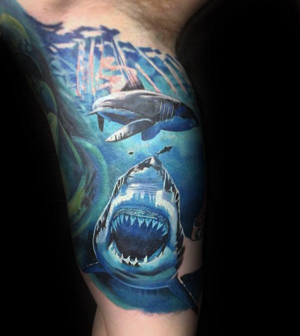 tatuaje increible brazo para hombre 34