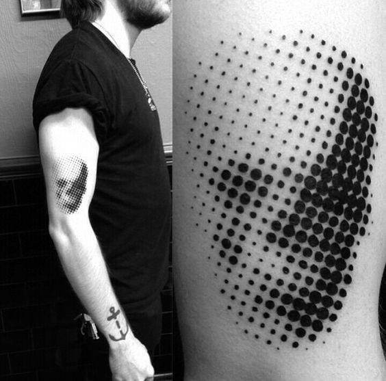 tatuaje increible calavera para hombre 07
