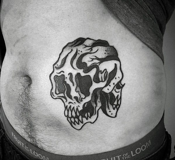 tatuaje increible calavera para hombre 17