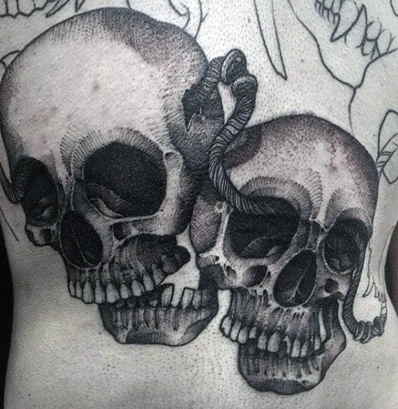 tatuaje increible calavera para hombre 32