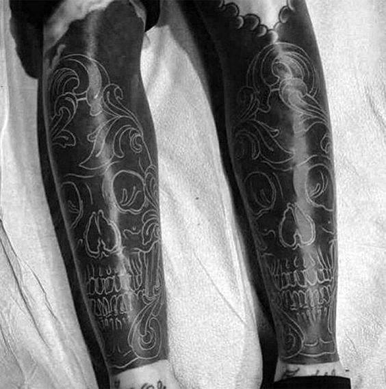 tatuaje increible calavera para hombre 39