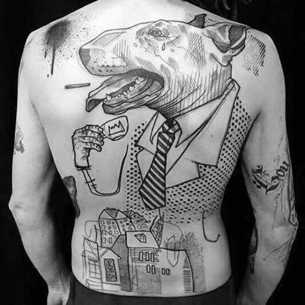tatuaje increible espalda para hombre 28