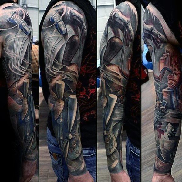 tatuaje increible manga para hombre 04