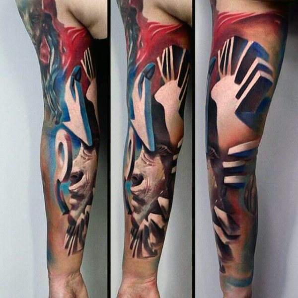 tatuaje increible manga para hombre 05