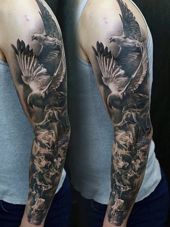 tatuaje increible manga para hombre 07