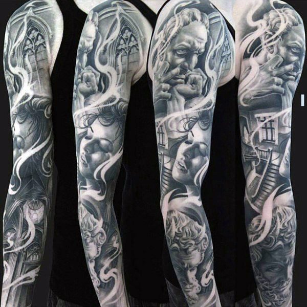 tatuaje increible manga para hombre 10