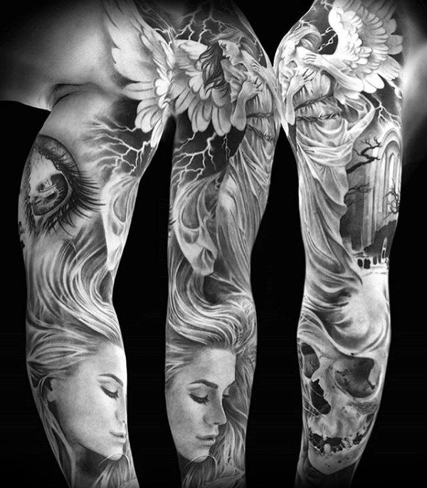tatuaje increible manga para hombre 11