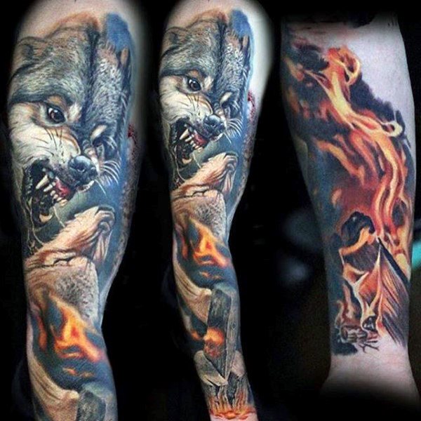 tatuaje increible manga para hombre 12