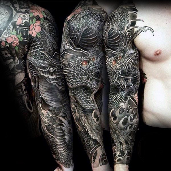 tatuaje increible manga para hombre 15