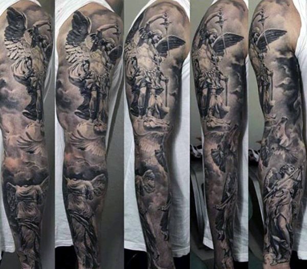 tatuaje increible manga para hombre 25