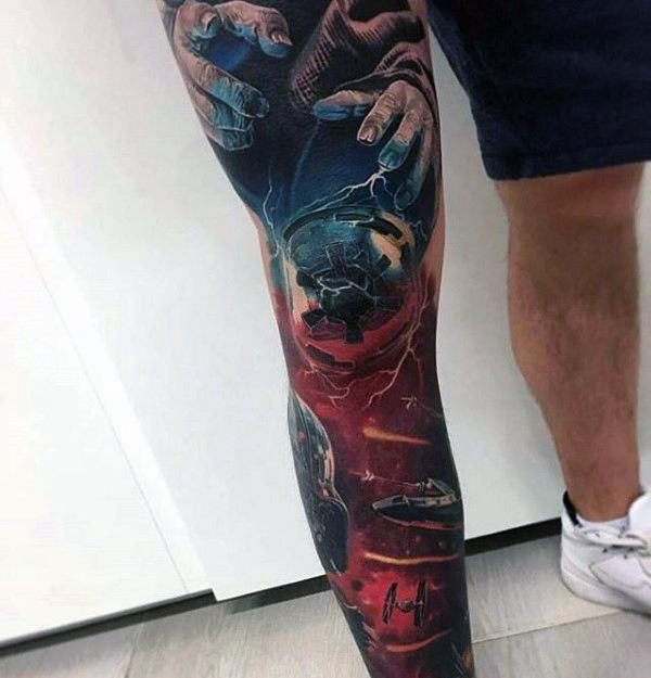 tatuaje increible manga para hombre 33