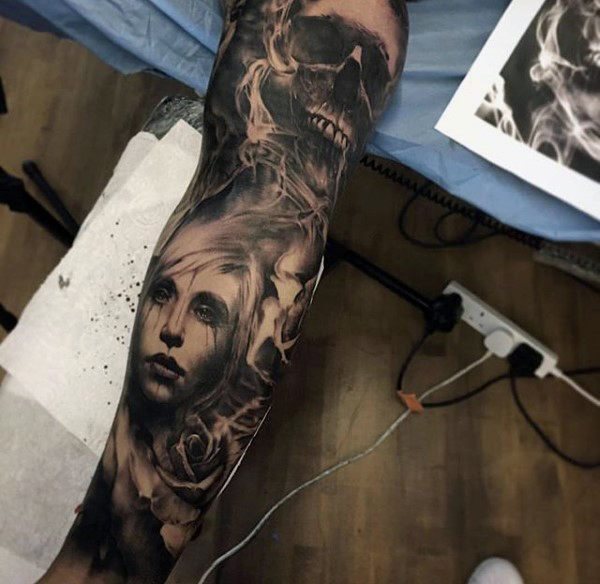 tatuaje increible manga para hombre 48