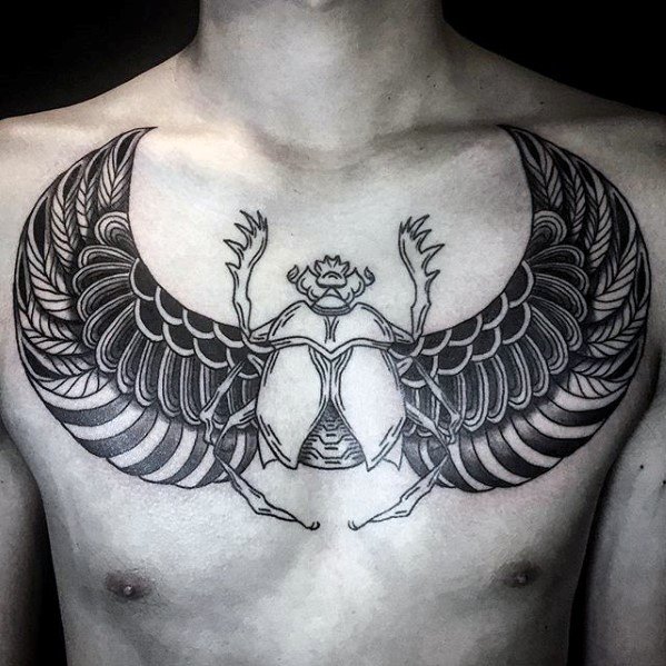 tatuaje increible pecho para hombre 19