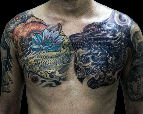 tatuaje lobo para hombre 04