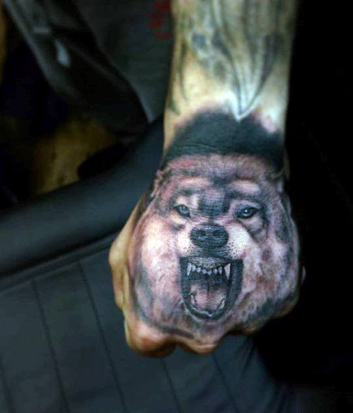 tatuaje lobo para hombre 62