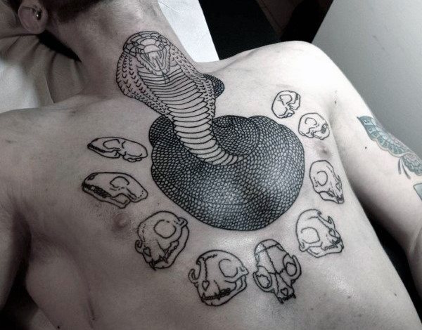 tatuaje serpiente para hombre 13