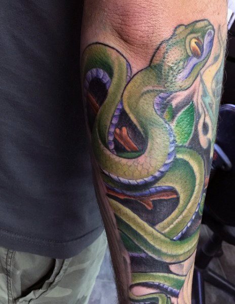 tatuaje serpiente para hombre 18