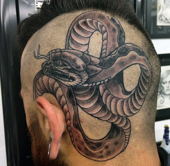 tatuaje serpiente para hombre 22