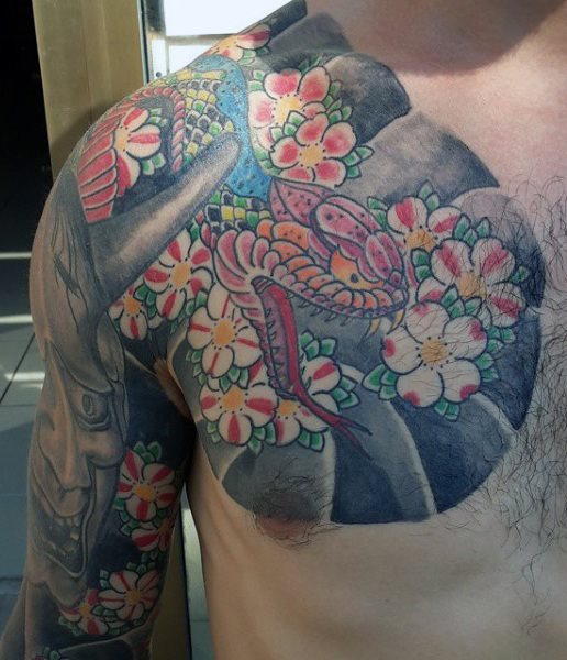 tatuaje serpiente para hombre 34