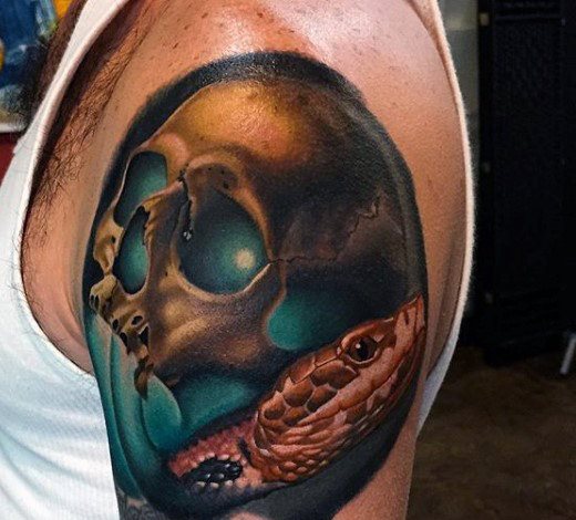 tatuaje serpiente para hombre 43