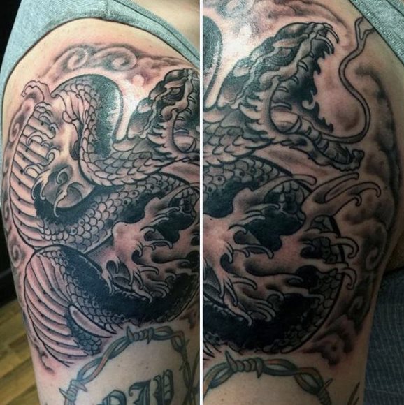 tatuaje serpiente para hombre 46