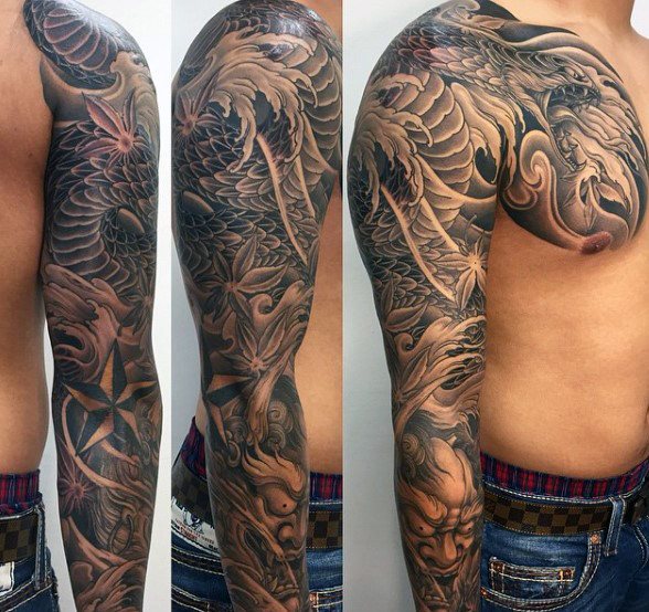 tatuaje serpiente para hombre 52