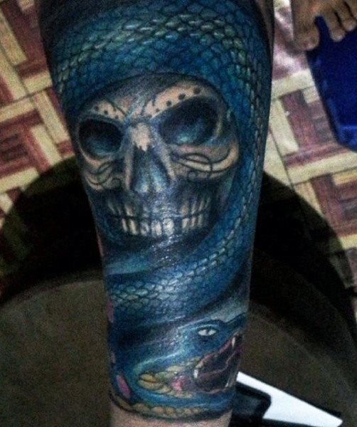 tatuaje serpiente para hombre 60