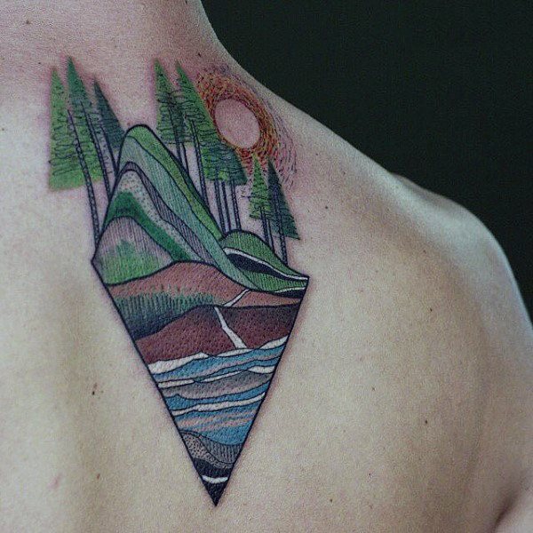 tatuaje sol para hombre 07