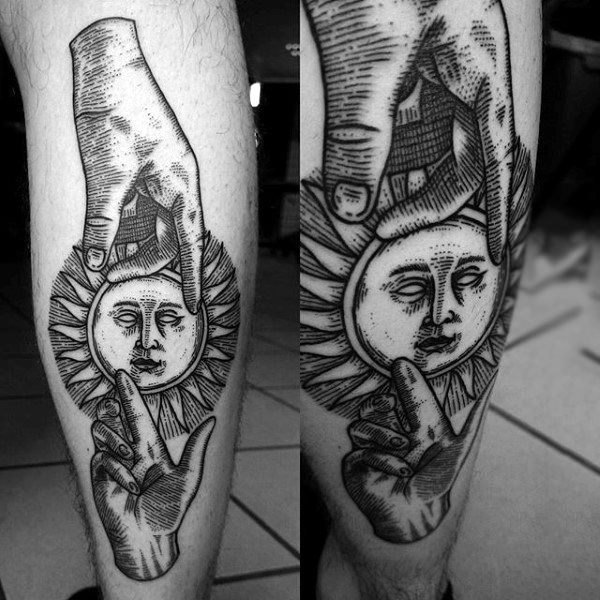 tatuaje sol para hombre 14
